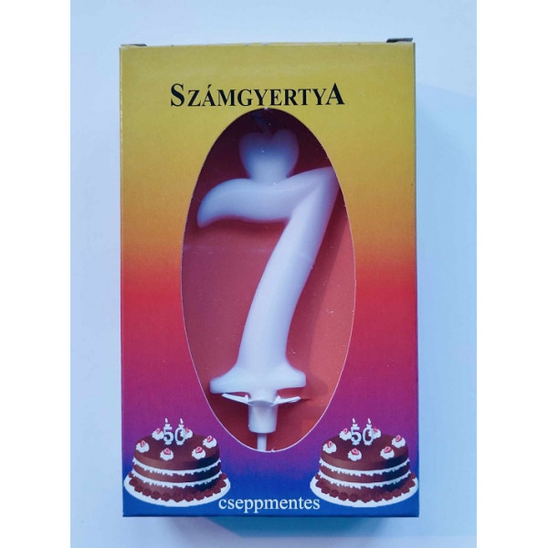 Számgyertya dobozban 7