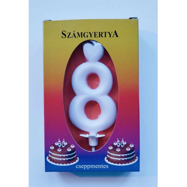 Számgyertya dobozban 8