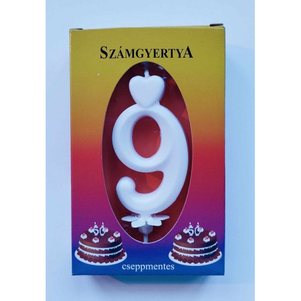 Számgyertya dobozban 9
