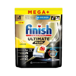 Mosogatógép tabletta 72 db/doboz Finish Ultimate Plus All in 1 Lemon Iroda üzemeltetés, munkavédelem Finish