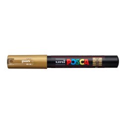 Dekormarker 0,7-1mm, Uni Posca PC-1M arany Író- irodaszer, papíráru Uni