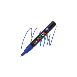 Dekormarker 0,7-1mm, Uni Posca PC-1M kék Író- irodaszer, papíráru Uni