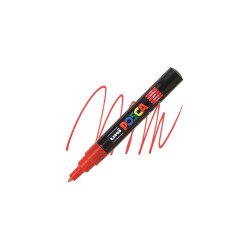 Dekormarker 0,7-1mm, Uni Posca PC-1M piros Író- irodaszer, papíráru Uni