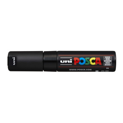 Dekormarker 8mm, Uni Posca PC-8K fekete Dekormarker 8mm, Uni Posca PC-8K fekete