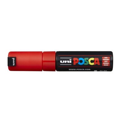 Dekormarker 8mm, Uni Posca PC-8K piros Dekormarker 8mm, Uni Posca PC-8K piros