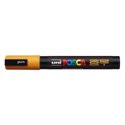 Dekormarker 1,8-2,5mm, Uni Posca PC-5M ragyogó sárga Író- irodaszer, papíráru Uni