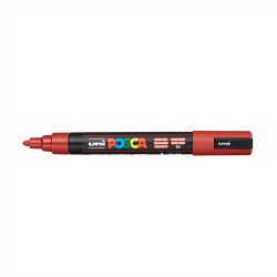 Dekormarker 1,8-2,5mm, Uni Posca PC-5M rubint piros Író- irodaszer, papíráru Uni