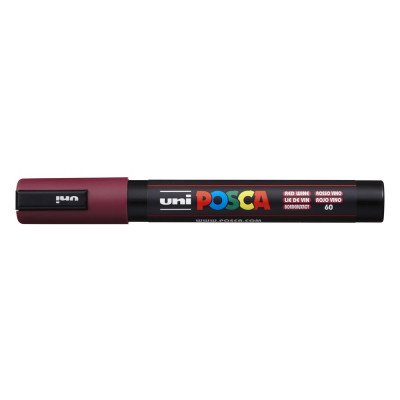 Dekormarker 1,8-2,5mm, Uni Posca PC-5M vörösbor Dekormarker 1,8-2,5mm, Uni Posca PC-5M vörösbor