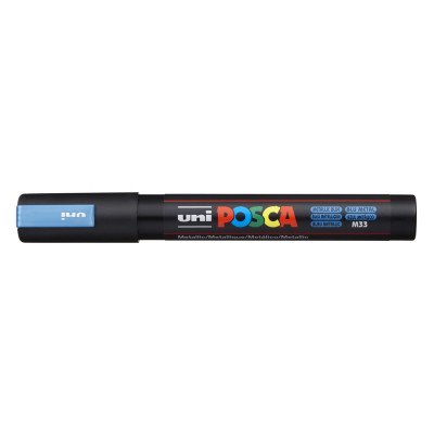 Dekormarker 1,8-2,5mm, Uni Posca PC-5M metál kék Dekormarker 1,8-2,5mm, Uni Posca PC-5M metál kék