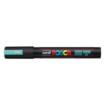 Dekormarker 1,8-2,5mm, Uni Posca PC-5M metál zöld Dekormarker 1,8-2,5mm, Uni Posca PC-5M metál zöld
