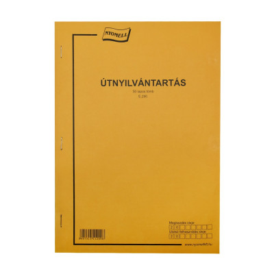 Útnyilvántartó 50lapos tömb A4, Útnyilvántartó 50lapos tömb A4,