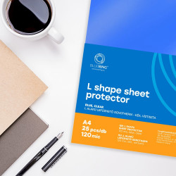Genotherm `L` A4, 120 micron kék 25 db/csomag, Bluering®,