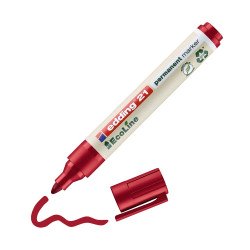 Alkoholos marker 1,5-3mm, Edding 21 EcoLine piros Író- irodaszer, papíráru EDDING