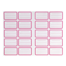 Füzetcímke 20 db-os (20 címke/ív) egyszínű 20 ív/csomag, Bluering Író- irodaszer, papíráru Bluering