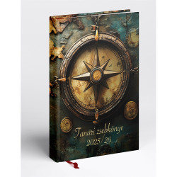 Tanári határidőnapló A5, műbőr 150mmx210mm, fehér lapokkal térkép 2026/2027 Realsystem Író- irodaszer, papíráru Realsystem