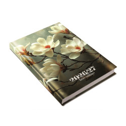 Tanári határidőnapló A5, műbőr 150mmx210mm, fehér lapokkal magnolia 2026/2027 Realsystem