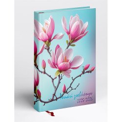 Tanári határidőnapló A5, műbőr 150mmx210mm, fehér lapokkal magnolia 2026/2027 Realsystem Író- irodaszer, papíráru Realsystem