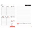 Tanítói zsebkönyv A5, műbőr 145mmx205mm, fehér lapokkal szirmok 2025/2026 Realsystem