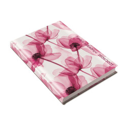 Tanítói zsebkönyv A5, műbőr 145mmx205mm, fehér lapokkal szirmok 2026/2027 Realsystem