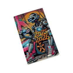 Diák zsebkönyv 125mmx205mm, fehér lapokkal 2025/2026 graffiti Realsystem Író- irodaszer, papíráru Realsystem