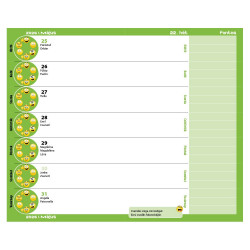 Diák zsebkönyv 125mmx205mm, fehér lapokkal 2026/2027 mackó Realsystem