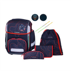 Iskolatáska ergonómikus, fiús 9 részes szett Ninja Revenge Schneiders Író- irodaszer, papíráru Schneiders