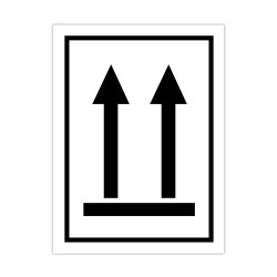 Információs címke, papír Csomag helyzete fölfelé 7,5cmx10cm 300db/tekercs Író- irodaszer, papíráru Egyéb