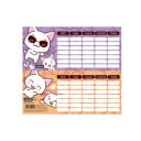 Órarend egylapos Cicás, 25 db/csomag, Nebulo