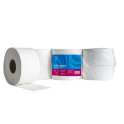 Toalettpapír 2 rétegű közületi átmérő: 19 cm 100 % cellulóz 100 m/tekercs 12 tekercs/csomag Bluering® hófehér Iroda üzemeltetés, munkavédelem Bluering
