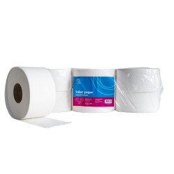 Toalettpapír 2 rétegű közületi átmérő: 19 cm 100 % cellulóz 100 m/tekercs 12 tekercs/csomag Bluering® hófehér Iroda üzemeltetés, munkavédelem Bluering