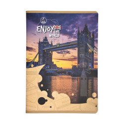 Füzet iskolai A5, 48ap, vonalas 21-48 4-8 osztályos Design 3D Enjoy Író- irodaszer, papíráru Fűzfő