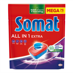 Mosogatógép tabletta 75 db/doboz All in One Somat Regular Iroda üzemeltetés, munkavédelem Somat