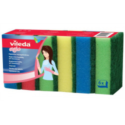 Mosogatószivacs 6 db/csomag Vileda Rainbow_F25096 Iroda üzemeltetés, munkavédelem Vileda háztartási