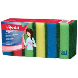 Mosogatószivacs 6 db/csomag Vileda Rainbow_F25096 Iroda üzemeltetés, munkavédelem Vileda háztartási