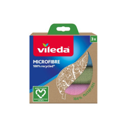 Törlőkendő mikroszálas 3x Recycled Vileda_F22862 Iroda üzemeltetés, munkavédelem Vileda háztartási