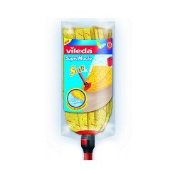 Felmosó fej mop mikroszálas 120 cm-es nyéllel Vileda Soft sárga_F25263 Iroda üzemeltetés, munkavédelem Vileda háztartási