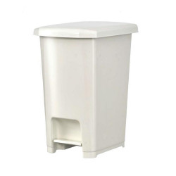 Szemetes kuka pedálos műanyag 9 literes fehér UP400 Író- irodaszer, papíráru Planet