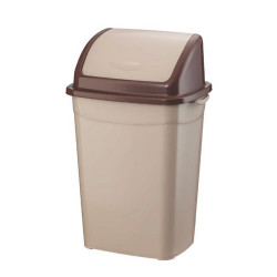 Szemetes kuka billenő fedéllel műanyag 26 literes barna UP120P Író- irodaszer, papíráru Planet