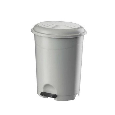 Szemetes kuka pedálos műanyag 12 literes fehér UP126-001