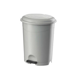 Szemetes kuka pedálos műanyag 12 literes törtfehér UP126B Író- irodaszer, papíráru Planet