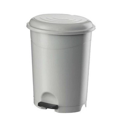 Szemetes kuka pedálos műanyag 50 literes fehér UP130