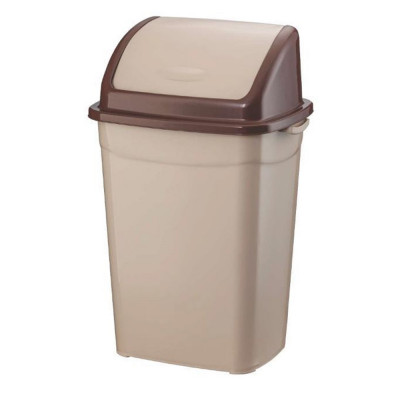 Szemetes kuka billenő fedéllel műanyag 50 literes barna UP122-210