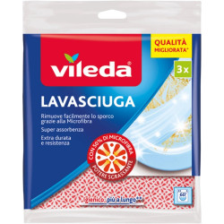 Mosogatókendő 3 db/csomag 50% mikroszállal Vileda Iroda üzemeltetés, munkavédelem Vileda háztartási