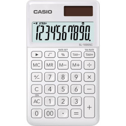 Zsebszámológép 10 digit Casio SL 1000 SC fehér Irodatechnika, kellékei Casio