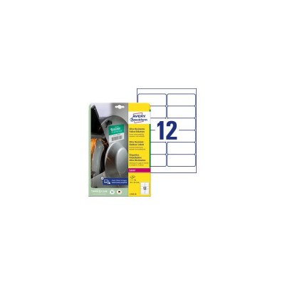 Etikett címke, 99,1 x42,3mm, ultra ellenálló 12 címke/ív, 10 ív/doboz, Avery fehér