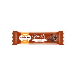 Müzliszelet 20 g, CERBONA, csokoládés Müzlik, zabpelyhek Cerbona