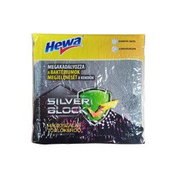Törlőkendő mikroszálas 32 x 32 cm 300 g/m2 Hewa szürke Iroda üzemeltetés, munkavédelem Hewa