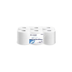 Toalettpapír 2 rétegű közületi átmérő: 19 cm 100 % cellulóz 12 tekercs/karton 19 J Strong Lucart Smart_812516 hófehér Iroda üzemeltetés, munkavédelem Lucart