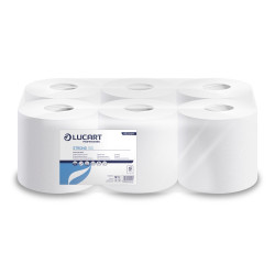 Kéztörlő 2 rétegű tekercses átmérő: 20 cm 100% cellulóz belső magos 6 tekercs/karton Strong Lucart 150_852210H Iroda üzemeltetés, munkavédelem Lucart