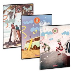 Füzet iskolai A4, 40lap, vonalas Ars Una CALIFORNIA LIFESTYLE 10db/csomag Író- irodaszer, papíráru Ars Una